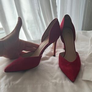 Marc fisher suade Red Women's Heels
